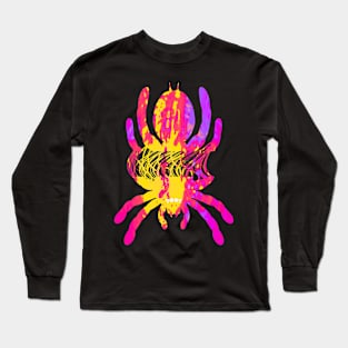 Tarantula Silhouette V68 (Tie Dye) Long Sleeve T-Shirt